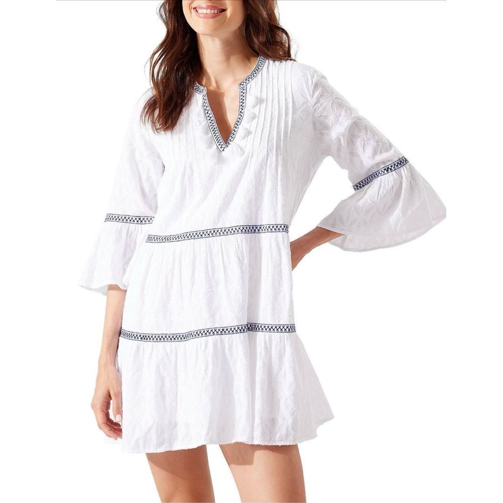 Tommy Bahama Embroidered Clip Dress